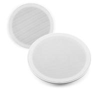 Power Dynamics 2x PD MSLP65 6-Inch Waterproof Ceiling Speakers 100W, IP Rated Dual Cone Kitchen, Bathroom and Shower Speaker Set, Easy Install Audio for Damp Areas