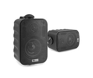 Power Dynamics BC30V 3-Inch Outdoor Wall Mount Speakers - 100V & 8 Ohm 60W, IPX5 Waterproof, Black Speaker Pair for Commercial Installations, Indoor & Outdoor Audio - High-Performance Sound System
