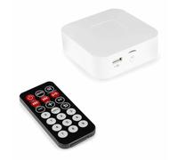 Power Dynamics BT20 Bluetooth Stereo Amplifier - Compact 120W Class-D HiFi Audio Receiver System with USB, SD, Remote Control & Wall Mount for Home, Office & Commercial Sound Setups