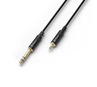 Power Dynamics Connex Stereo Jack Cable - 3.5mm to 6.3mm Audio Cable, 1.5m, Metal Connectors, Perfect for PA Systems, Studio and Live Events, 3.5 mm Audio Cable