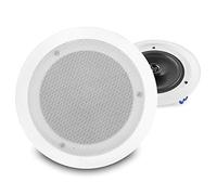 Power Dynamics CSA-T Marine Ceiling Speaker Set 8" 100V Waterproof 2-Way Coaxial Pair with Aluminium Grill, Passive Filter for Home, Office, Restaurants & Commercial Background Audio