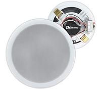 Power Dynamics CSPB6 6.5" Ceiling Speakers (Pair) - 100V Line Flush-Mounted Audio System, Background Music & Announcements for Offices, Restaurants, Shops, Home Use (2 Speakers Included)
