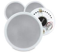 Power Dynamics CSPB8 8" Ceiling Speakers (Set of 4) - 2-Way In-Ceiling Speakers with 100W RMS, Low-Profile Design, Easy Installation, Perfect for Home Audio, Office, and Commercial Sound Systems