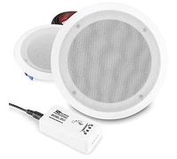 Power Dynamics CSSG8 Bluetooth Ceiling Speaker Kit - Moisture-Resistant 8-Inch Bathroom & Kitchen Speaker System with Compact Integrated Amplifier - Home Audio Installation Pack (Pair)