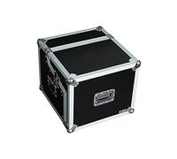 Power Dynamics Flight Case Equipment Rack with Aluminium Rails & Removable Lid for Mobile DJ, Disco, Mixer, CD Players - 2U 6U 4U Storage - 575x540x474mm