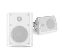 Power Dynamics PD BGO40 4" Wall Speakers Pair - White | Compact 2-Way Passive Wall Speaker Set with IP56 Rating, 100W Output, Aluminium Grille, Ideal for Indoor or Outdoor Installations