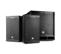 Power Dynamics PD Combo1800 Active Speaker Kit - 18" Subwoofer & Two 10" Tops, 1800W Bluetooth PA System for Live Bands, DJs, Event Venues & Churches