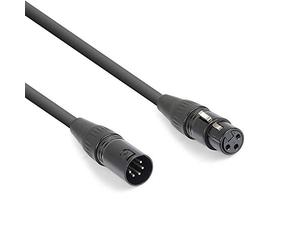 Power Dynamics PD Connex DMX Cable Adapter 3-Pin Male to 5-Pin Female Converter - Professional DJ Lighting Signal Lead, Flexible Noise-Free Transmission Cable - 10cm Length