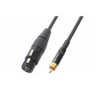 Power Dynamics PD Connex XLR Female to RCA Phono Male Cable 3m - Professional Audio Signal Lead Flexible Shielded DJ Studio Performance Noise-Free Connection Metal Connectors