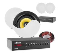 Power Dynamics PD KVCS5 2-Zone Smart WiFi Ceiling Speaker System with 2x WT240A Amplifiers, 4x 5.25” Speakers, Multi Room App Control, HiFi Flush Install Audio, Bluetooth, Home & Office Use