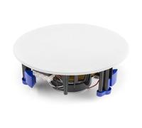 Power Dynamics PD NCSP8 Commercial Ceiling Speaker 8-Inch 100V Line Speaker - Low Profile 2-Way Coaxial Design with Magnetic Grille for Restaurants, Bars, Cafés and Offices, White Finish