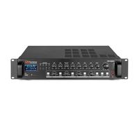 Power Dynamics PD PDV120MP3 4-Zone 120W PA Mixer Amplifier with Bluetooth, FM Radio and Media Player - 100V Background Audio System for Commercial Installations