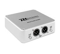 Power Dynamics PD PDX30 Dual-Channel Active DI Box with Balanced XLR Outputs, 6.3mm Jack Connections, Selectable 48V Phantom or 9V Battery, Robust Alloy Casing for Recording & Performance