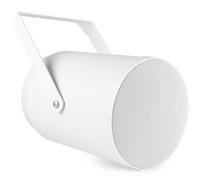 Power Dynamics PD PSP5 5.25" Outdoor Sound Projector Speaker - 100V White | 100V transformer, 5W/10W/20W tappings, steel bracket, 91dB sensitivity, white finish