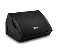Power Dynamics PDY215SM Active Stage Foldback Monitor 15" - 400W 2-Way Wedge Speaker with Bi-Amp, Digital Limiter & Built-in Mixer for Live Sound & PA Systems