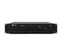 Power Dynamics PRS240 100V Slave Amplifier - 240W Rack Mount Audio Power Amp, Balanced & Unbalanced Inputs, 8 Ohms/100 Volt Output, 19 Inch Installation, Emergency 24V Battery Operation