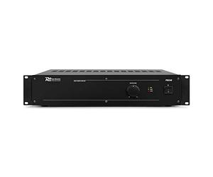 Power Dynamics PRS240 100V Slave Amplifier - 240W Rack Mount Audio Power Amp, Balanced & Unbalanced Inputs, 8 Ohms/100 Volt Output, 19 Inch Installation, Emergency 24V Battery Operation
