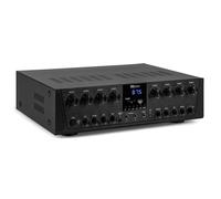 Power Dynamics PV280BT 8-Zone Multi Room Audio Amplifier, 8x100W, Bluetooth | USB/SD MP3, FM radio, optical, coaxial, RCA, mic input, zone volume control