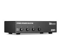 Power Dynamics SSW4 Speaker Selector Switch, 4-Zone Independent On/Off Control, Multi-Zone Push-Terminal Audio Distribution, Heavy-Duty Design, No External Power Required
