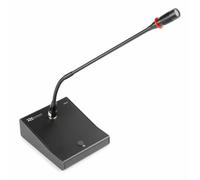Power Dynamics TM370 Desktop Paging Microphone, Gooseneck, Condenser | Adjustable Volumes, Pre-announcement chime, LED indicator, XLR & jack outputs, commercial