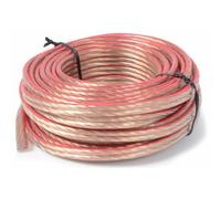 Power Dynamics Universal Stranded Speaker Cable Red and Black PVC 1.5mm Twin Core Copper Wiring for Automotive Audio and Electrical Installations - 10m Reel, 802.770 MPN