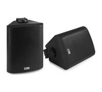 Power Dynamics WS40AB WiFi Wall Speakers Systems, 200W Bluetooth Installation Speaker Pair, 2-Wege Indoor Outdoor Aktivlautsprecher mit Wandhalterung für Decke, Regal - Schwarz