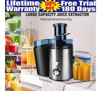 Power Electric Juicer Fruit Veg Blender High Juice Extractor Citrus Machine UK