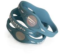 Power Energy© Balance Bands, Silicon Sports Wristband, Hologram Bracelet Wrist Band, Infused with Natural Minerals & Negative Ions (Light Blue, Medium 190mm)