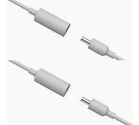 Power Extension Cable 10ft for Echo Pop, Echo Dot (3rd Gen, 4th Gen, 5th Gen), Echo Show 5 (2nd Gen), Prevents Loosening, Prevents Electric Shock, IP53 Waterproof (2 Pack White)