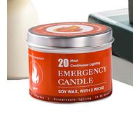 Power Failure Candles - Survival Candles | Smokeless Permanent Candles With Long Burning Time | 20-30 Hours Burning Time | Versatile Survival Equipment For Outdoor Use