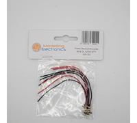 Power feed joiners - for Code 80 and 55 rail N/OO-9/TT Gauge new 4 pairs Metal conducting wired rails joiners. 100mm wire on each 4 x pairs