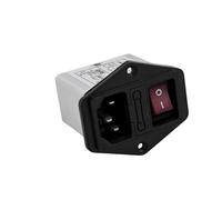 Power filter 220V single-phase AC socket three-in-one CW2B-10A-T red switch(CW2B-10A-T)