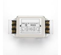 Power Filter 250VAC DIN Rail Mount Noise Suppression for Switching Power Supply Industrial Equipment Pulse Interference Reduction(6A no)