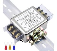 Power filter module CW4L2-20A 3A 6A 10A 20A power filter terminal type bipolar guide terminal block 220v AC EMI power supply ant(20A Rail type)