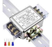 Power filter module CW4L2-20A 3A 6A 10A 20A power filter terminal type bipolar guide terminal block 220v AC EMI power supply ant(6A Rail type)