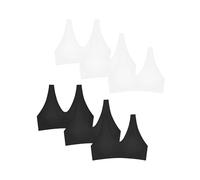 POWER FLOWER Girls Back to School Seamless Training Bra with Removable Pads Multicoloured Girls Sports Bra Wide Strap Top for 8-14 Years