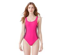 POWER FLOWER Ladies Swimsuit One Piece Competitive Athletic One Piece Swimsuit Racerback Training Swimwear Swimsuits for Women (XXL, Y66644-Pink)