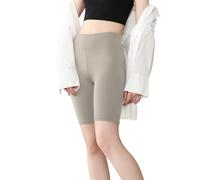 POWER FLOWER Women’s Sports Bottoms Yoga Pants Athletic Running Gear Workout Tights Gym Activewear (LY182-Khaki, L-XL)