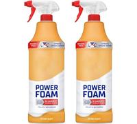 Power Foam Toilet & Bathroom Cleaner Spray, Fast-Acting Formula, No-Drip Feature, Minimal Scrubbing Effort, Sprays Upside Down, Ideal for Toilets, Sinks & Shower, 650ml (Citrus Blast, Pack of 2)