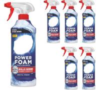 Power Foam Toilet & Bathroom Cleaner Spray, Fast-Acting Formula, No-Drip Feature, Minimal Scrubbing Effort, Sprays Upside Down, Ideal for Toilets, Sinks & Shower, 450ml (Arctic Fresh, Pack of 6)