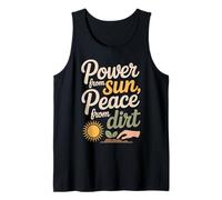 Power from Sun Peace from Dirt Self Sufficiency Off Grid Tank Top