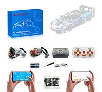 Power Function Motor and Remote Control Accessories Kit for Lego 42123 Technic McLaren Senna GTR,APP 4 Control Modes, with Exquisite Packaging Boxes (Model not Included)