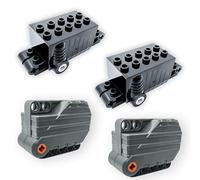 Power Functions Pullback Motor 47715c01*2PCS & Pullback Motor 12787c01*2PCS Compatible with Lego MOC Technic Parts
