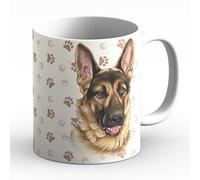 power gift German Shepherd (A) - Coffee Mug or Tea Mug With Dog Motif Your Animal Prefrere - Perfect For Animal Lovers Ceramic Mug.