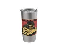 Power Grip Baby Gorilla Biting Comic Art Stainless Steel Insulated Tumbler