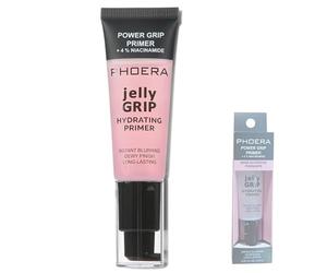 Power Grip Primer, Sticky Gel Based & Hydrating Face Primer for Smoothing Skin & Gripping Makeup, Moisturises and Primes, Brightens and Evens Skin Tone, Clear for all Skin Tones, 24ml (Pink, 24ml)