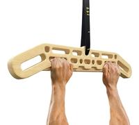 POWER GUIDANCE Wooden Hangboard Portable Rock Climbing Hangboard with Suspension Training Function, Enhance Finger Grip Strength, Indoor and Outdoor Use