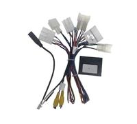 Power Harness Compatible For Toyota Android Navigation 16Pin Car Radio Stereo Power Harness Cable Wire Adapter Canbus Box Support JBL AMP