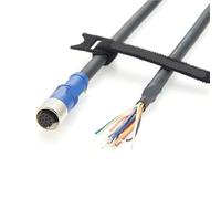 Power I/O Trigger Cable Compatible 3D Camera DS1000 Series M12 A Code 12Pin to Flying lead High Flex Cable CBL-05P2-S1