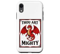 Power in Defense Rugby Red Dragon Case for iPhone XR